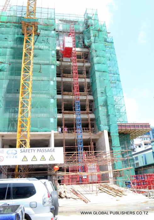 4..Jengo linalojengwa eneo la Barabara ya Kilwa maeneo ya Bandari jijini Dar.
