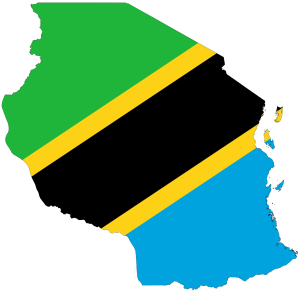 tanzania_flag_map