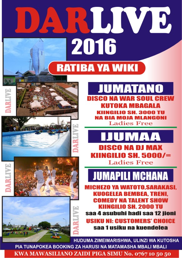 Ratiba ya Buraudani Dar Live - Global Publishers