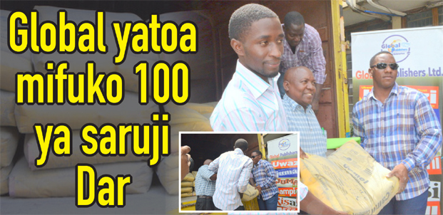 Global yatoa mifuko 100 ya saruji ujenzi sekondari Kinondoni (Picha+Video) - Global Publishers