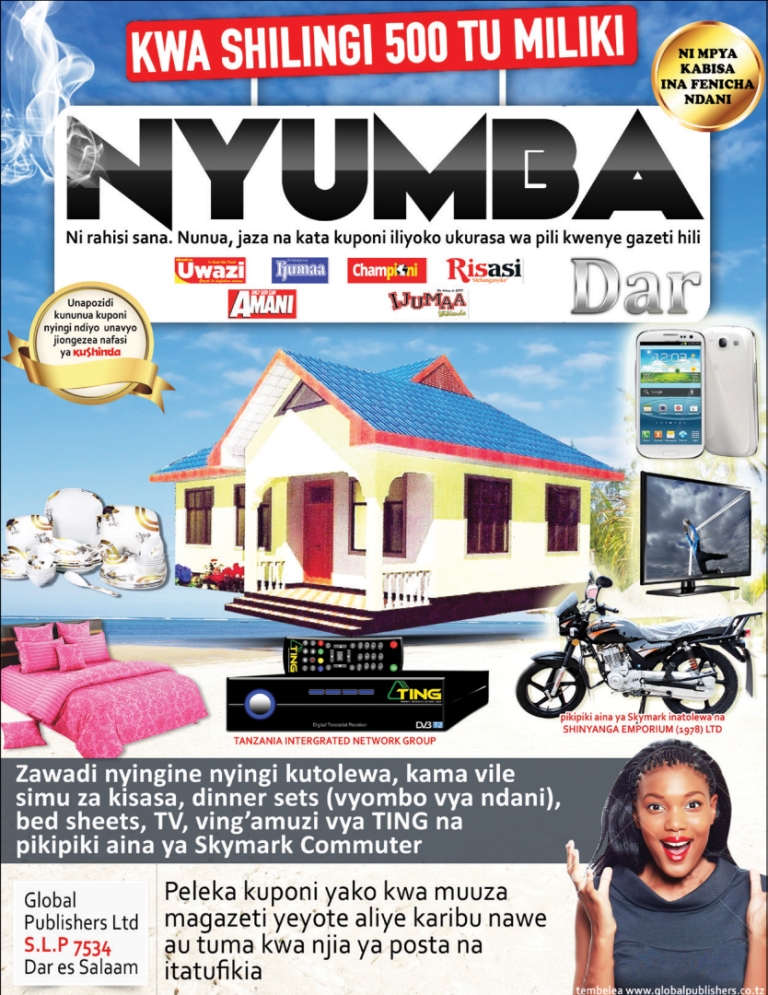 Droo ya Pili ya Shinda Nyumba kufanyika leo Dar