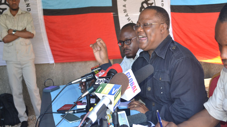 Tundu Lissu : Prof. Lipumba Hana Hoja, Anawavuruga CUF - Global Publishers