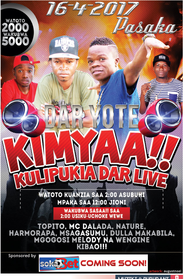 Dar Yote Kimya! Harmorapa, Msagasumu, Dulla Makabila, Dar Live Hapatoshi leo - Global Publishers