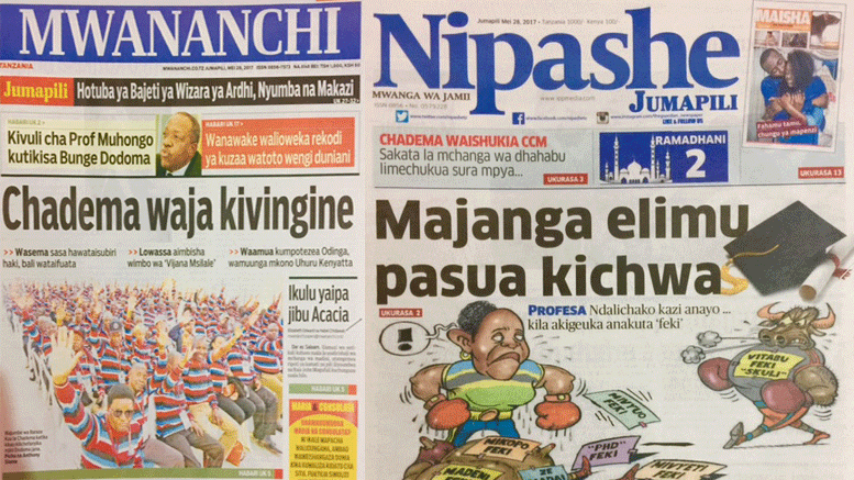 Habari Zilizopo Katika Magazeti ya Leo Jumapili ya Mei 28, 2017 - Global Publishers