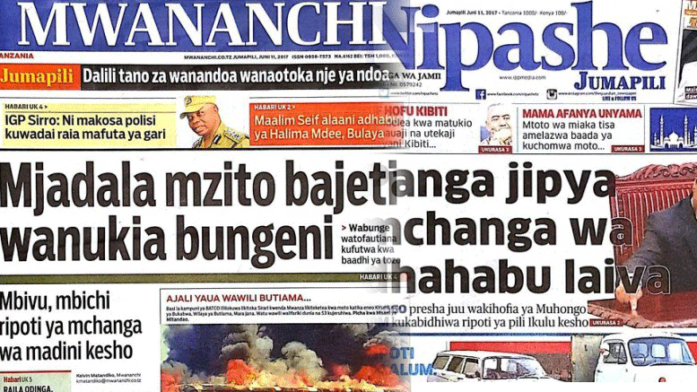 Habari Zilizopo Katika Magazeti ya Leo Jumapili June 11, 2017 - Global Publishers