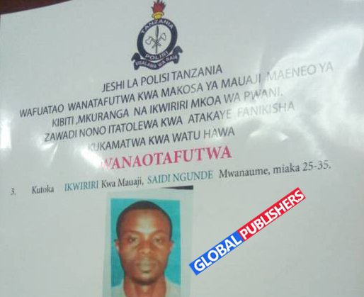 Majina ya Watuhumiwa Wanaotafutwa kwa Mauaji ya Kibiti Haya Hapa - Global Publishers