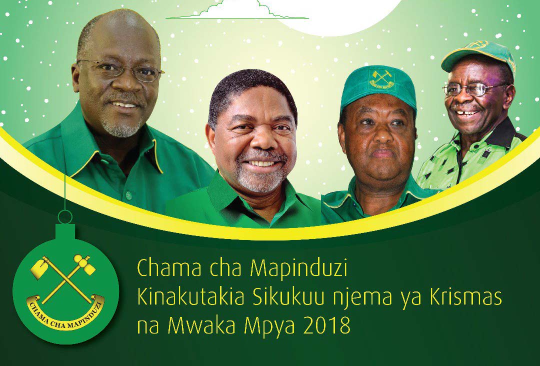 Salamu za Krismas na Mwaka Mpya 2018 Kutoka Chama Cha Mapinduzi (CCM) - Global Publishers