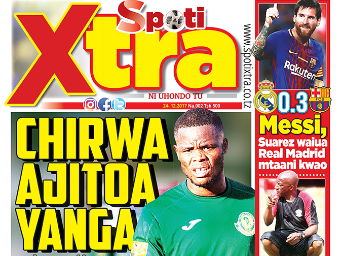 Usikose Gazeti la Spoti Xtra leo Jumapili Kwa 500/- Ni Uhondo Tu! - Global Publishers