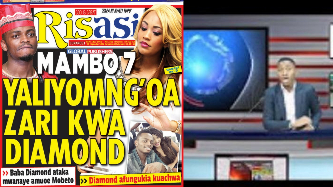 MAGAZETI FEBR 17: MAMBO 7 YALIYOMNG’OA ZARI KWA DIAMOND (Video)