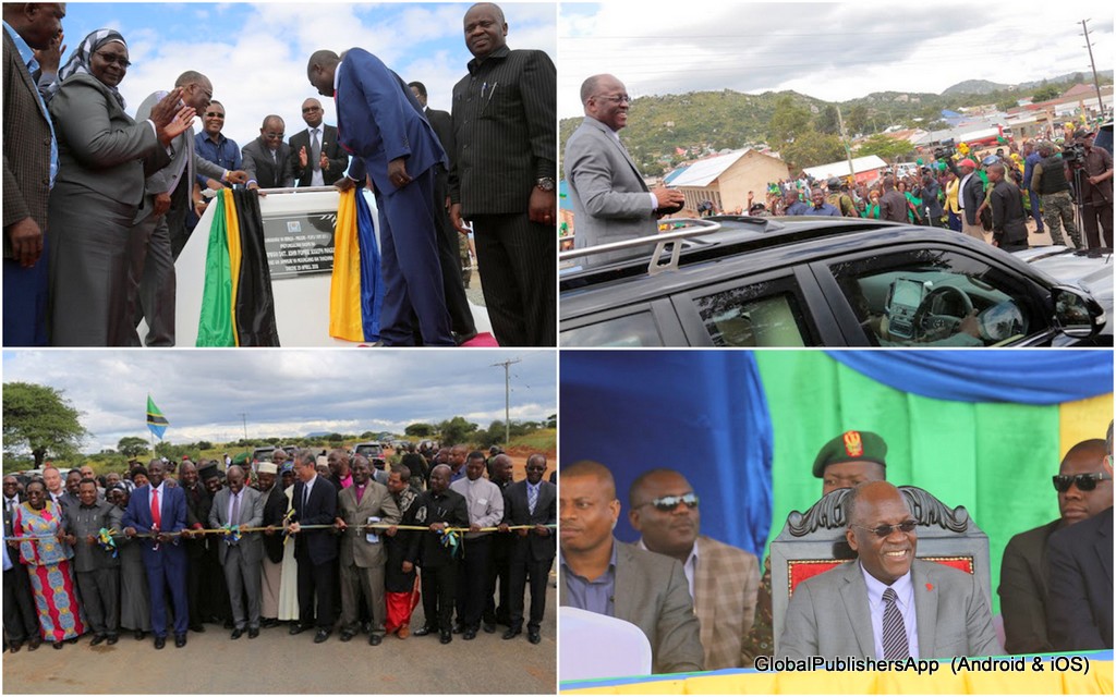 RAIS MAGUFULI AFUNGUA BARABARA YA IRINGA-DODOMA (Picha +Video) - Global Publishers