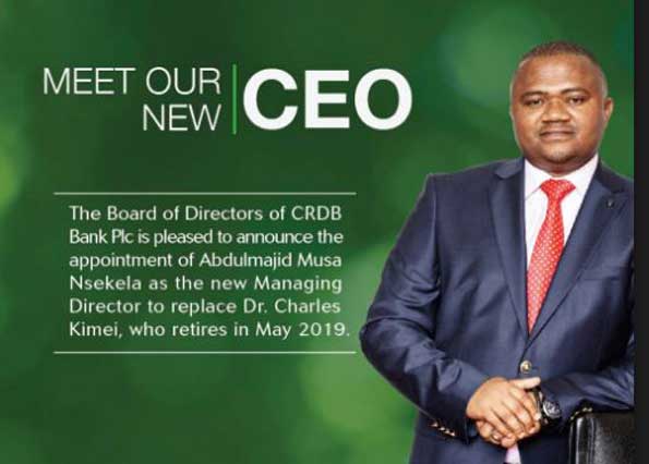 CRDB YAMTANGAZA RASMI MKURUGNZI MTENDAJI MPYA - Global Publishers