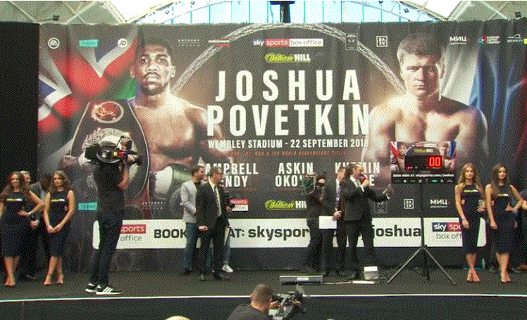LIVE WEIGH IN! Anthony Joshua vs Alexander Povetkin 🥊 - Global Publishers
