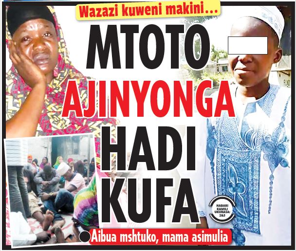 MTOTO AJINYONGA HADI KUFA - Global Publishers