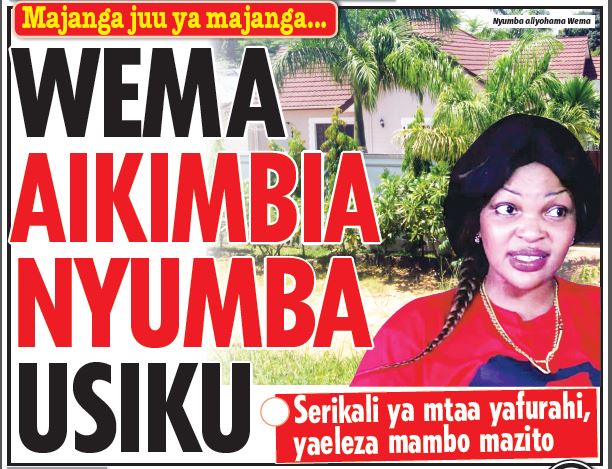 WEMA AIKIMBIA NYUMBA USIKU - Global Publishers