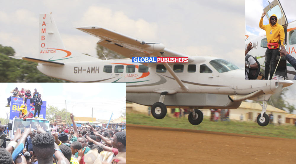 DIAMOND ATUA SUMBAWANGA KWA NDEGE, MAPOKEZI YAKE BALAA! (VIDEO & PICHA) - Global Publishers