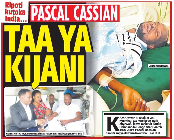 RIPOTI KUTOKA INDIA ..PASCAL CASSIAN TAA YA KIJANI - Global Publishers