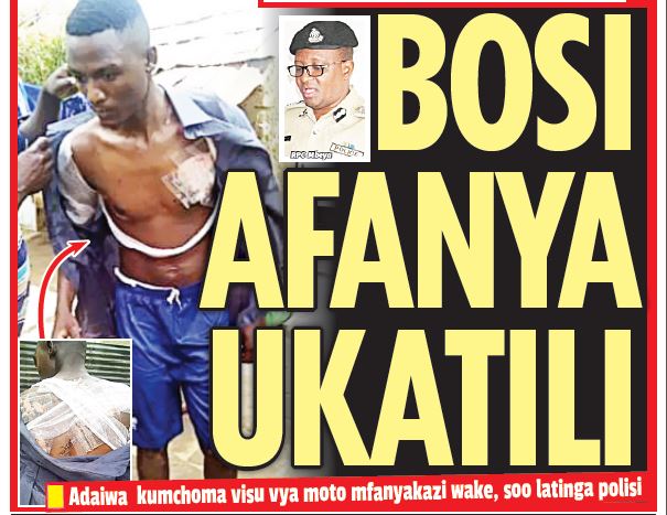 MADAI MAZITO BOSI AFANYA UKATILI RPC - Global Publishers