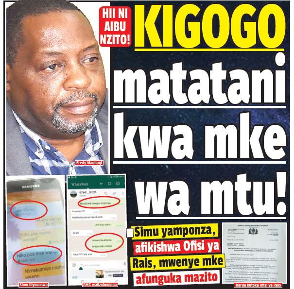 HII NI AIBU NZITO KIGOGO MATATANI KWA MKE WA MTU - Global Publishers