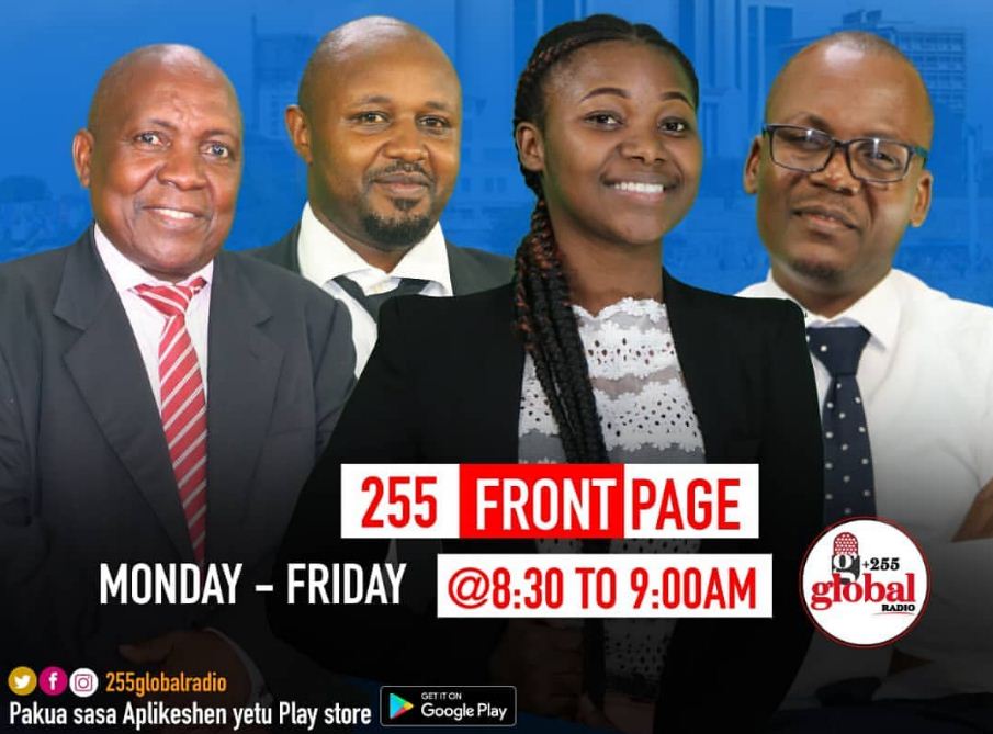 LIVE UCHAMBUZI: 255FRONTPAGE | +255GLOBALRADIO - Global Publishers