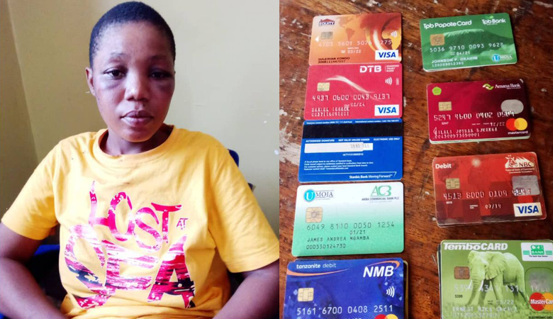 Akamatwa na Kadi 23 za Benki Tofauti, Azisokomezea Ukeni