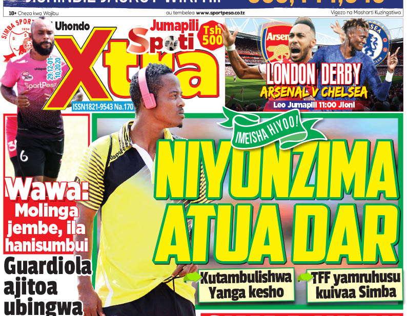 Nunua Gazeti la SpotiXtra la Leo Jumapili Kwa Tsh 300/- Tu, Hapa - Global Publishers