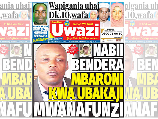 Nunua Gazeti la Uwazi Kirahisi Zaidi Hapa - Global Publishers