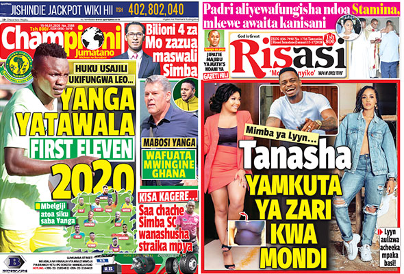 Nunua Gazeti la CHAMPIONI na RISASI Kirahisi Zaidi Hapa - Global Publishers