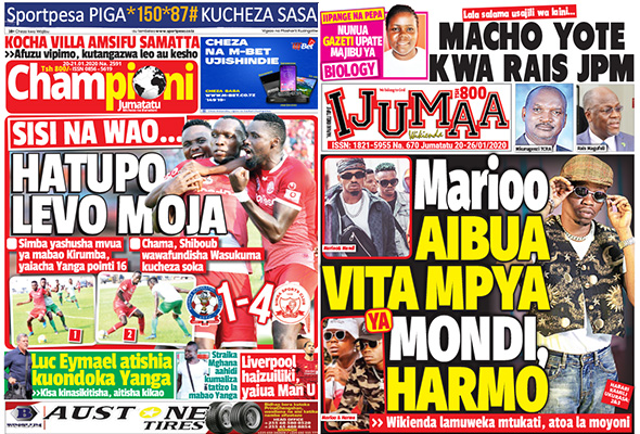 Nunua Gazeti la CHAMPIONI na IJUMAA WikiEnda Kirahisi Zaidi Hapa - Global Publishers