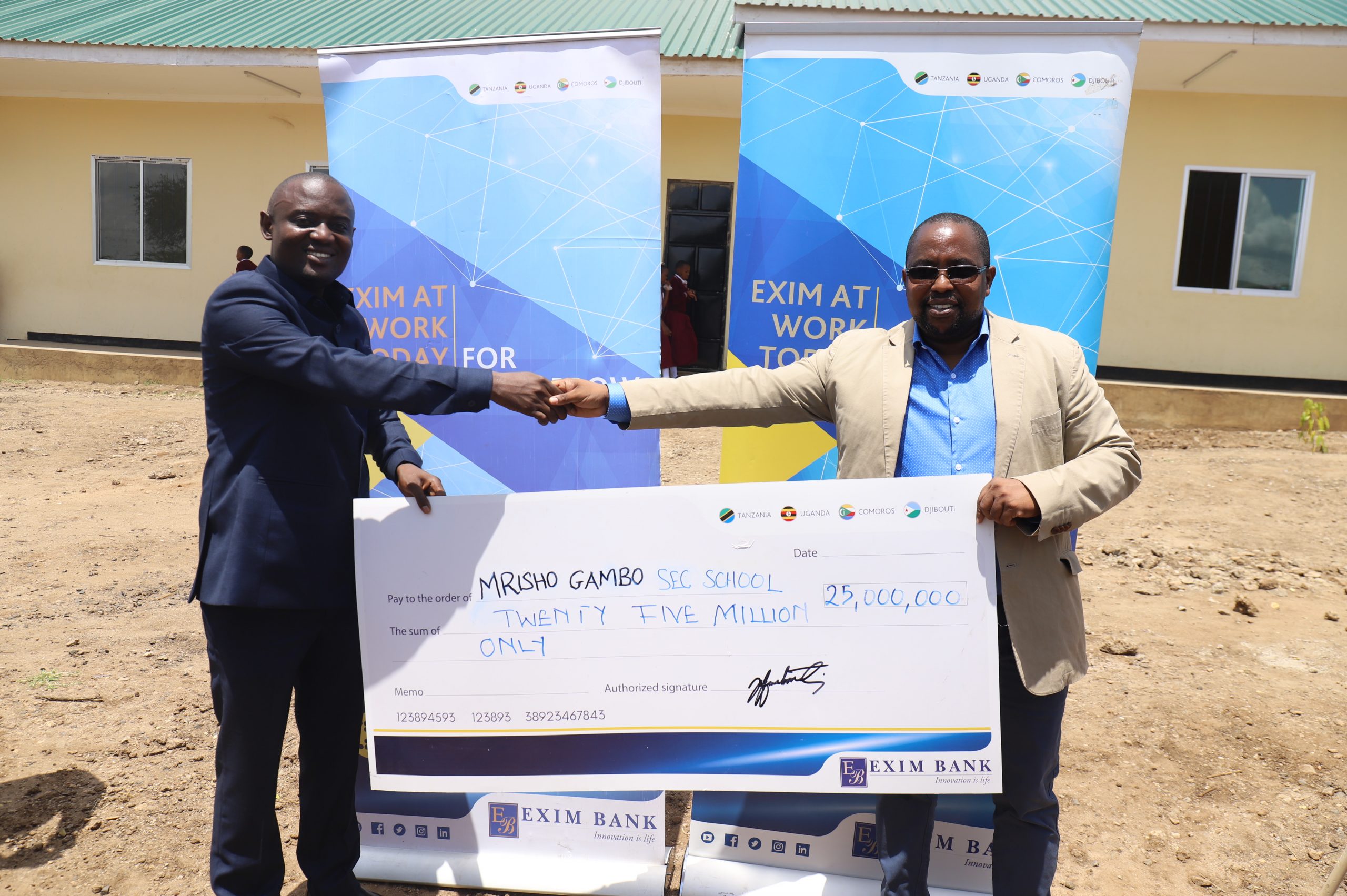 KOIKA, Exim Bank Waipiga Jeki  Shule Ya Mrisho Gambo - Global Publishers