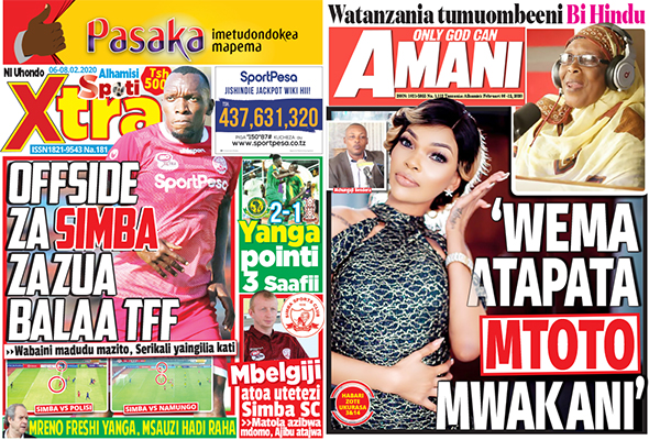 Nunua Gazeti la SPOTIXTRA na AMANI Kirahisi Zaidi Hapa - Global Publishers