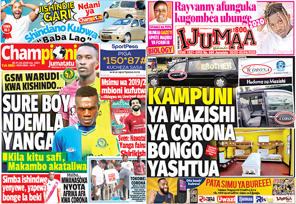 Nunua na soma Gazeti la Championi na IJumaaWikiEnda kirahisi zaidi hapa - Global Publishers