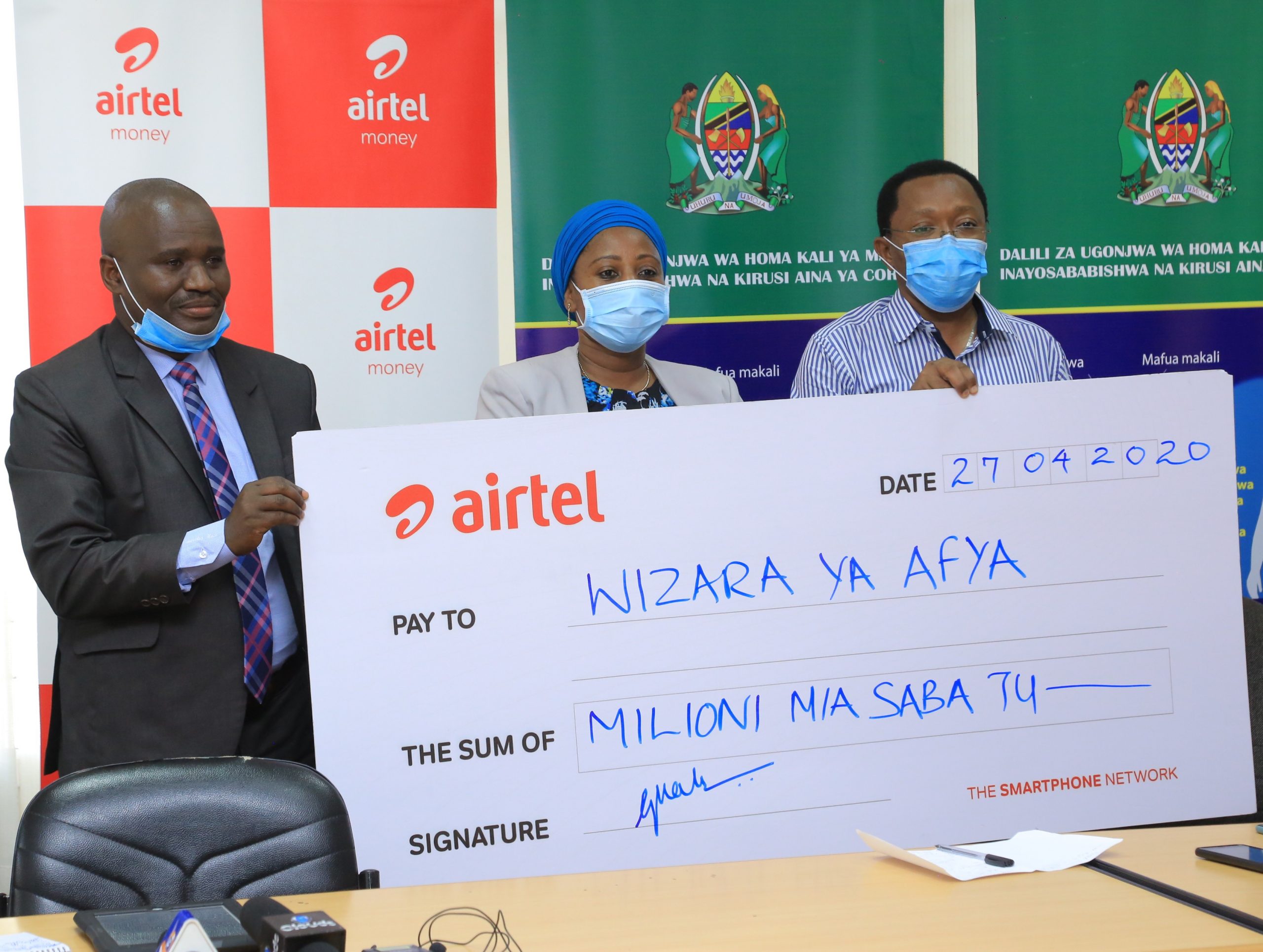Airtel Yatoa Msaada Mil700/=Mapambano Dhidi  Ya Corona - Global Publishers