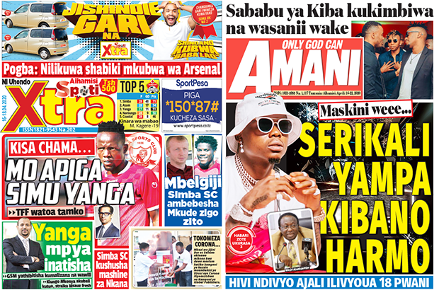 Nunua na Soma Gazeti la SpotiXtra na Amani kirahisi zaidi hapa - Global Publishers