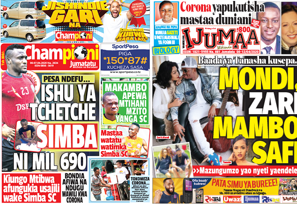 Nunua na soma Gazeti la Championi na IjumaaWikienda kirahisi zaidi hapa - Global Publishers