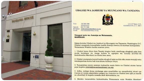 Corona Virus: Ubalozi wa Tanzania Wafungwa Marekani - Global Publishers