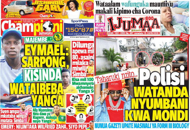 Nunua na Soma Gazeti la Championi na IjumaaWikiEnda kirahisi zaidi hapa - Global Publishers