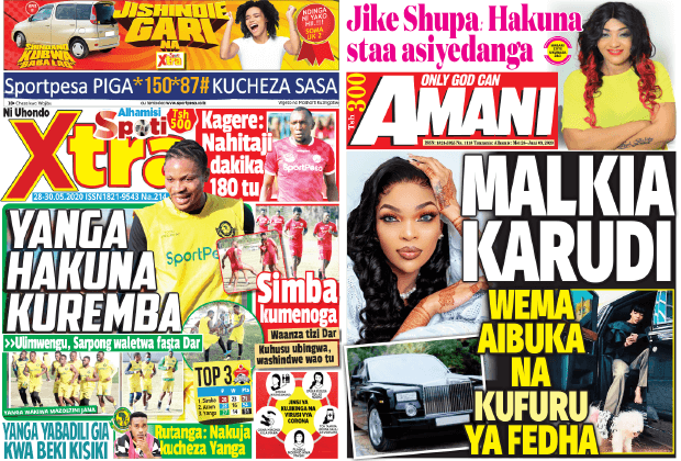 Nunua na Soma Gazeti la SpotiXtra na Amani kirahisi zaidi hapa - Global Publishers