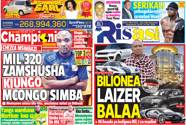 Nunua na Soma Gazeti la Championi na Risasi kirahisi zaidi hapa - Global Publishers