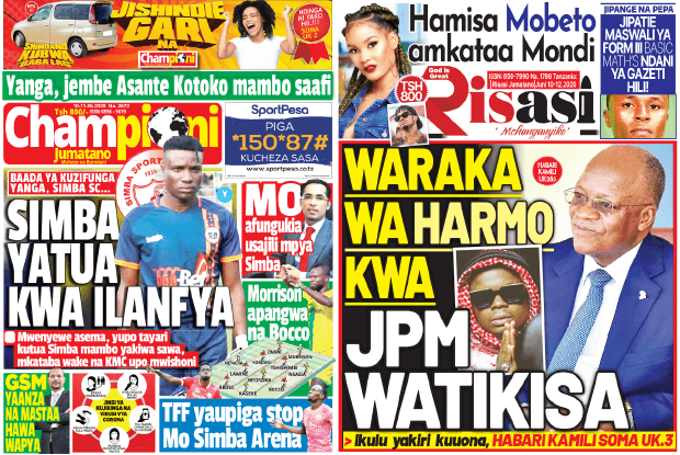 Nunua na Soma Gazeti la Championi n Risasi Jumatano kirahisi zaidi hapa - Global Publishers