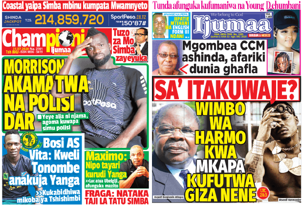 Nunua na Soma Gazeti la Championi na Ijumaa  kirahisi zaidi hapa - Global Publishers
