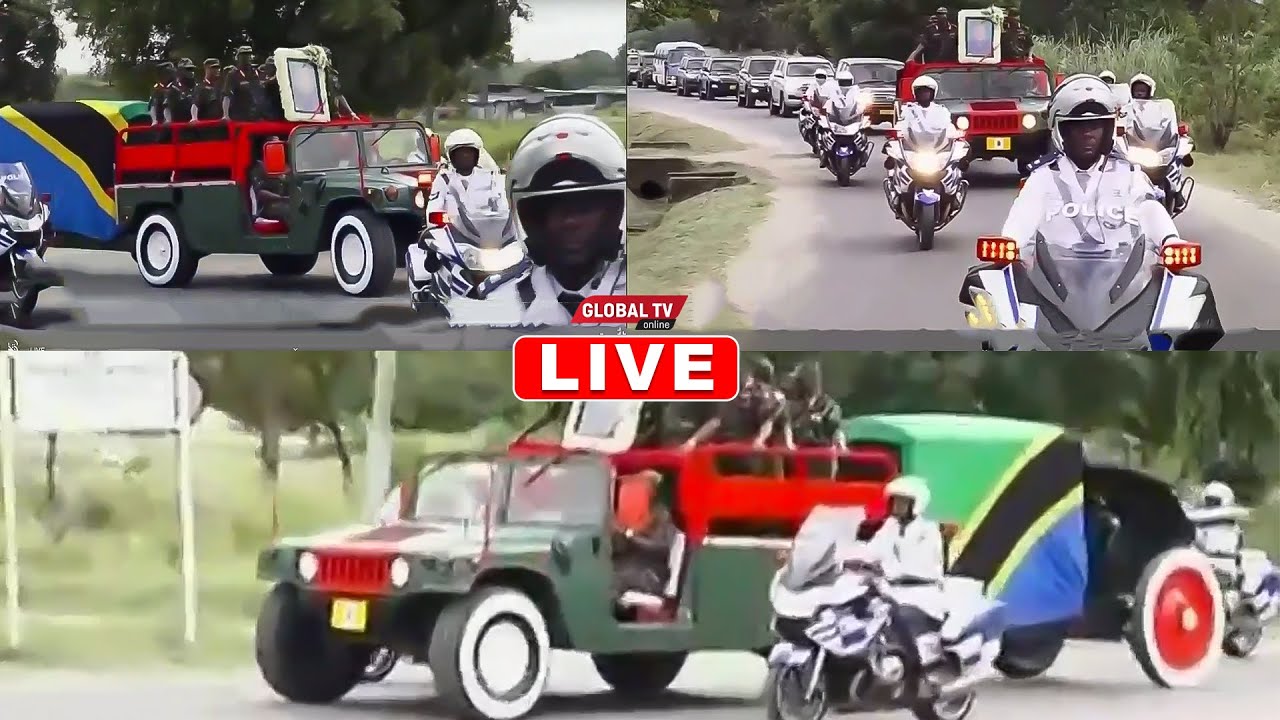 Video: Msafara Wa Hayati Benjamin Mkapa Kuelekea Uwanja Wa Uhuru - Global Publishers