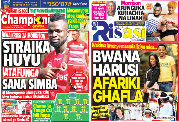 Nunua na Soma Gazeti la Championi na Risasi kirahisi zaidi hapa - Global Publishers