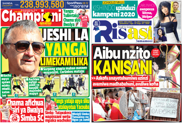 Nunua na Soma Gazeti la Championi na Risasi kirahisi zaidi hapa - Global Publishers