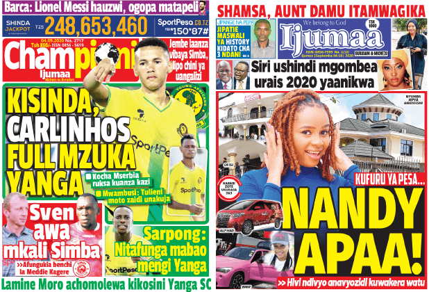 Nunua na Soma Gazeti la Championi na Ijumaa kirahisi zaidi hapa - Global Publishers