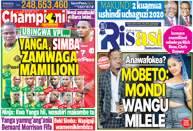 Nunua na Soma Gazeti la Championi na Risasi kirahisi zaidi hapa - Global Publishers