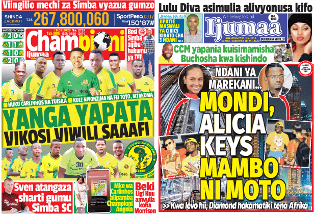 Nunua na Soma Gazeti la Championi na Ijumaa kirahisi zaidi hapa - Global Publishers