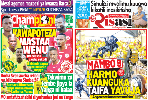 Nunua na Soma Gazeti la Championi na Risasi kirahisi zaidi hapa