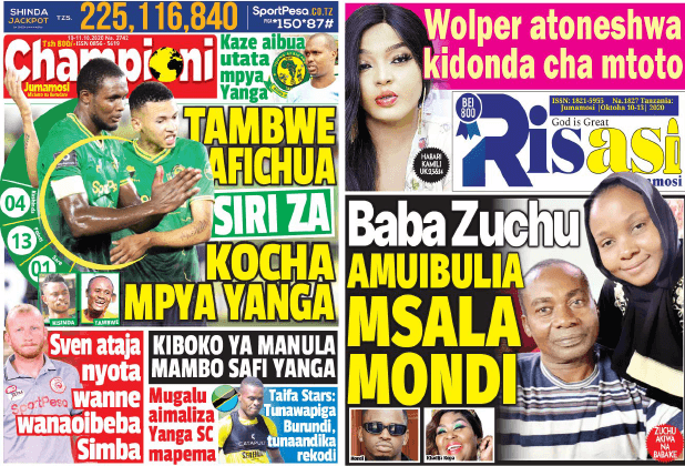 Nunua na Soma Gazeti la Championi na Risasi kirahisi zaidi hapa - Global Publishers