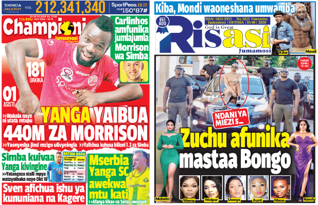 Nunua na Soma Gazeti la Championi na Risasi kirahisi zaidi hapa - Global Publishers