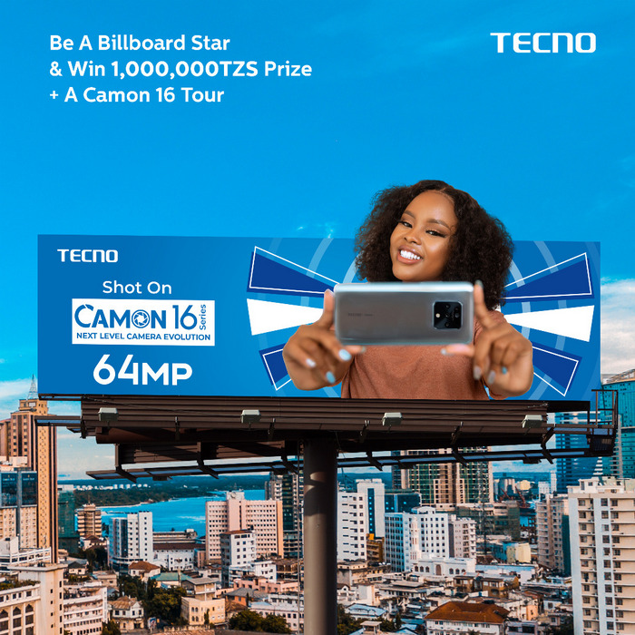 Tecno Kutoa Mil. 1 kwa Mshindi  Promosheni ya Tecno ‘Camon 16 Billboard Star’ - Global Publishers